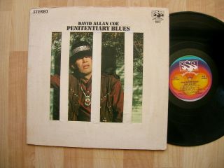 David Allan Coe Penitentiary Blues Sss - 9 Orig 1969 Outlaw Blues Rock Rare