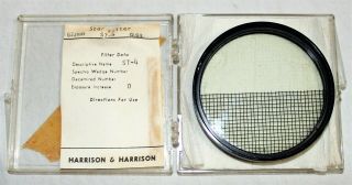 Rare 67mm Harrison & Harrison St - 4 Star Filter Spilt Screen Lens