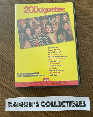 200 Cigarettes (dvd) Ben Affleck Kate Hudson Dave Chappelle Ultra Rare