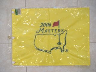 2006 Masters Golf Pin Flag Augusta National Phil Mickelson Pga Rare