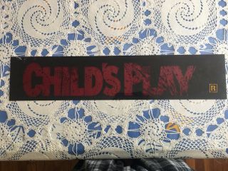 80’s Child’s Play 1988 Movie Theater Mylar Poster Sign Vintage Rare