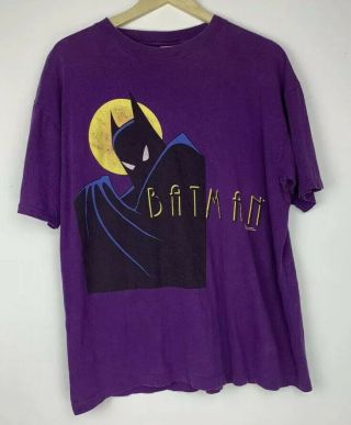Vintage Batman The Animated Series T Shirt 1994 Rare Size Large Btas
