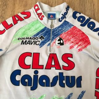 Clas Cajastur Colnago Mavic Etxe Ondo RARE vintage cycling jersey size XL 3