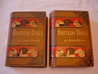 Hugh Dalziel Very Rare " British Dogs " 2 Volumes C.  1888 Hc
