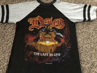 Vintage Dio The Last In Line 1984 Tour Shirt Large Concert Rare