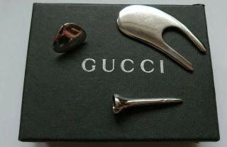 Ultra Rare Gucci.  925 Golf Accessories Divot Tool/ Ball Marker/ Tee Tom Ford Era