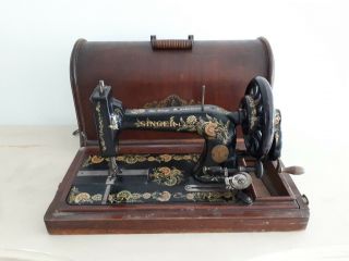 Rare 1906 Model Singer 48k Ottoman Hand Crank Sewing Machine S540327