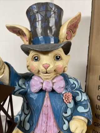Rare 19” Jim Shore LARGE Easter Bunny Rabbit Lighted Lantern 6