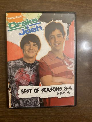Nickelodeon Drake & Josh - Best Of Seasons 3 - 4 Dvd Rare