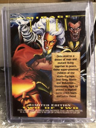 Marvel Masterpieces Mirage X - Men 2 Of 2 Rare 1995