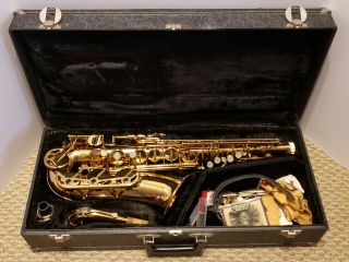 Vintage Vito Brass Alto Saxophone With Hard Case - Rare Conn 7m Version