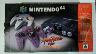 Nintendo 64 N64 Atomic Purple Console Box Only With Inserts Rare No Foam