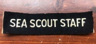 Rare 1937 Boy Scout (bsa) National Jamboree Sea Scout Staff Strip