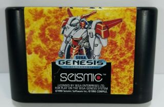 Rare Vtg Authentic M.  U.  S.  H.  A.  Seismic 1990 Sega Genesis Game Cartridge Only