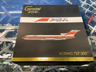 1:200 Gemini Jets PSA 727 - 200 N558PS G2PSA249 Pacific Southwest Airlines RARE 2