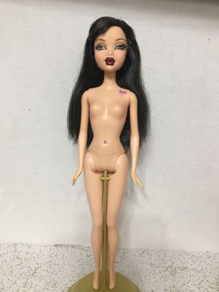 Barbie My Scene Street Style Nolee Doll Tattoo Blue Hair Belly Button Ring Rare 3