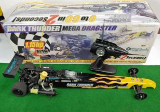 Megatech Dark Thunder Mega Dragster R/c Nitro Top Fuel Dragster Mtc7810 Rare