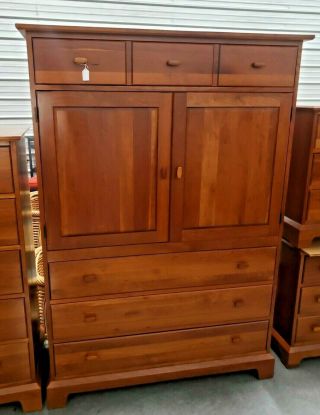 Vintage Rare Pennsylvania House Linen Press Armoire Dresser