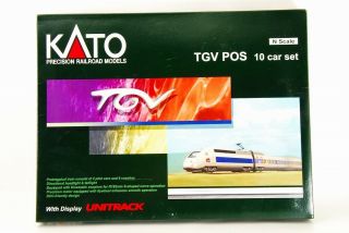 Kato N - Scale K10914 Tgv Pos 10 Car Set With Display Unitrack Very Rare