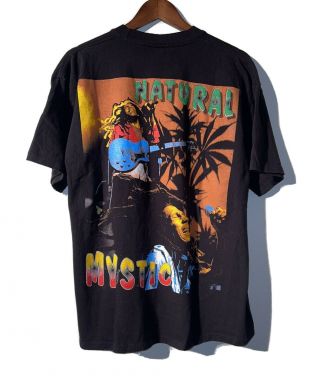 Rare Authentic Vintage 1990s Bob Marley Rap Tee Xl Natural Mystic Shirt