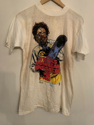 Vintage Texas Chainsaw Massacre Part 2 Shirt - Rare - Blank Expressions