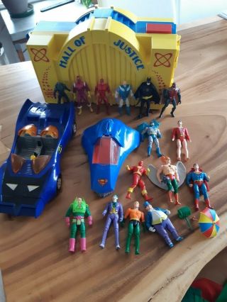 Vintage Kenner Powers Dc Comic 1984 Hall Of Justice With Figure Rare