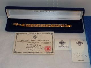 Camrose And Kross Jacqueline Kennedy Jbk Blue Rhinestone Bracelet Rare
