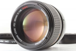 Rare " O " 【exc,  5】 Canon Fd 85mm F/1.  8 S.  S.  C.  Ssc Portrait Mf Lens From Japan 0102