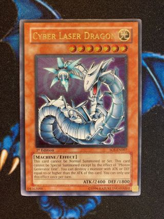 Cyber Laser Dragon Soi - En007 Ultimate Rare 1st Edition Yugioh 1/2