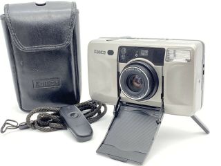 Rare [n - Mint] Konica Big Mini Standa Point&shoot Film Camera W/case From Japan