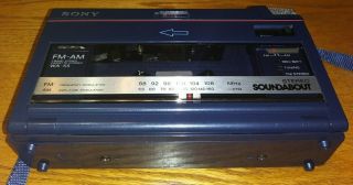 Rare SONY SOUNDABOUT WA - 55 | AM/FM Cassette Recorder | Except for FF/Rew 3