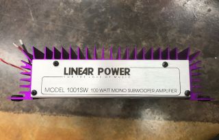 Linear Power Model 1001w Old School Vintage Car Amp Amplifier Rare