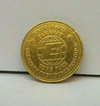 1982 Englehard The American Gold Prospector 1/10 Oz 9999 Gold Coin Rare H2227