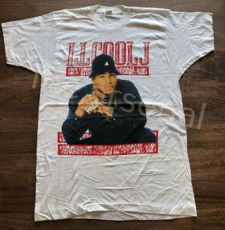 Rare Ll Cool J Nitro 89 - 90 World Tour Concert T - Shirt,  Size L,  Vintage,  Unworn