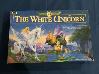 The White Unicorn Board Game Family Vintage (1995) Complete,  Rare