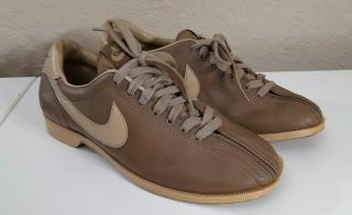 Vintage Nike Bowling Shoes Men’s 9 1/2 Tan 80s 9.  5 Rare