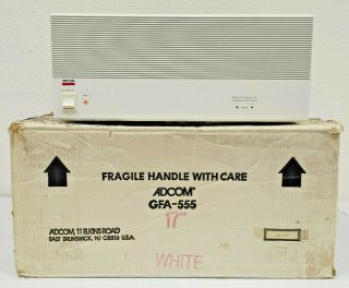Adcom Gfa - 555: Power Amplifier Rare White W/original Box