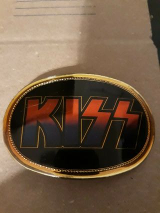 1977 Kiss Pacifica Belt Buckle - " Very Rare " Vintage Antique