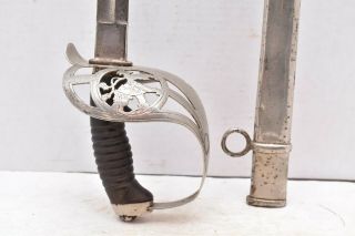 Rare Hessian Imperial Hess German Ww1 Officers Sword W Scabbard Antique Vintage