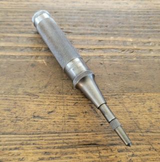 Machinist Tools Punches Vintage Brown & Sharpe Automatic Center Punch Rare ☆usa