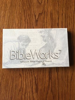 2006 Rare Bibleworks 7/software/for Windows/complete 6 Discs Open Box Unique