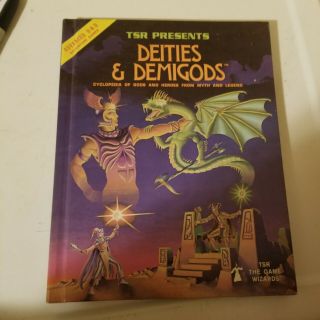 Vintage And Rare 1980 1st Edition Ad&d,  Deities & Demigods,  Tsr 144 Pages Cthulhu