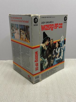 Rare Collectable Mgm/cbs Home Video Judy Garland In Wizard Of Oz Vhs 1980