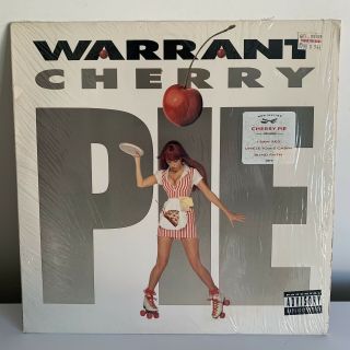 Warrant Cherry Pie Vinyl Lp Usa 1990 C45487 Shrink Hype Insert Rare Nm