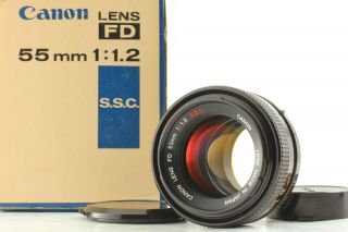 Rare " O " [mint In Box] Canon Fd 55mm F1.  2 S.  S.  C.  Ssc Standard Mf Lens From Japan