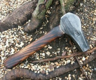 Rare 3.  6lb Forged " Uri Hofi " Blacksmith Dog Head Knife Hammer Vintage Anvil Saw