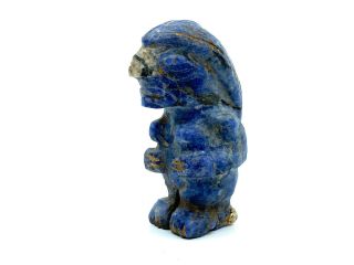 Rare Pre - Columbian Peruvian Moche Or Wari Culture Lapis Pachamama Carved Figure