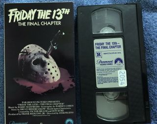 Friday The 13th Final Chapter 4 (1984) - Rare First Print Vhs Jason 1st Savini