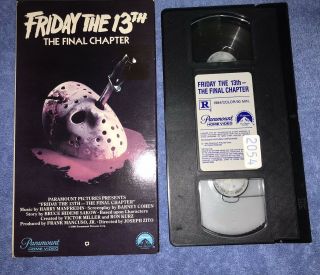 FRIDAY The 13th Final Chapter 4 (1984) - RARE First Print VHS Jason 1st Savini 2