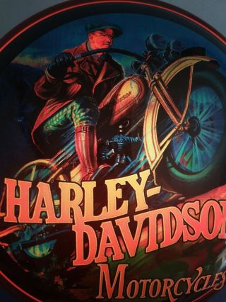 2004 harley Davidson motorcycle bike light up bubble sign garage man cave rare 2